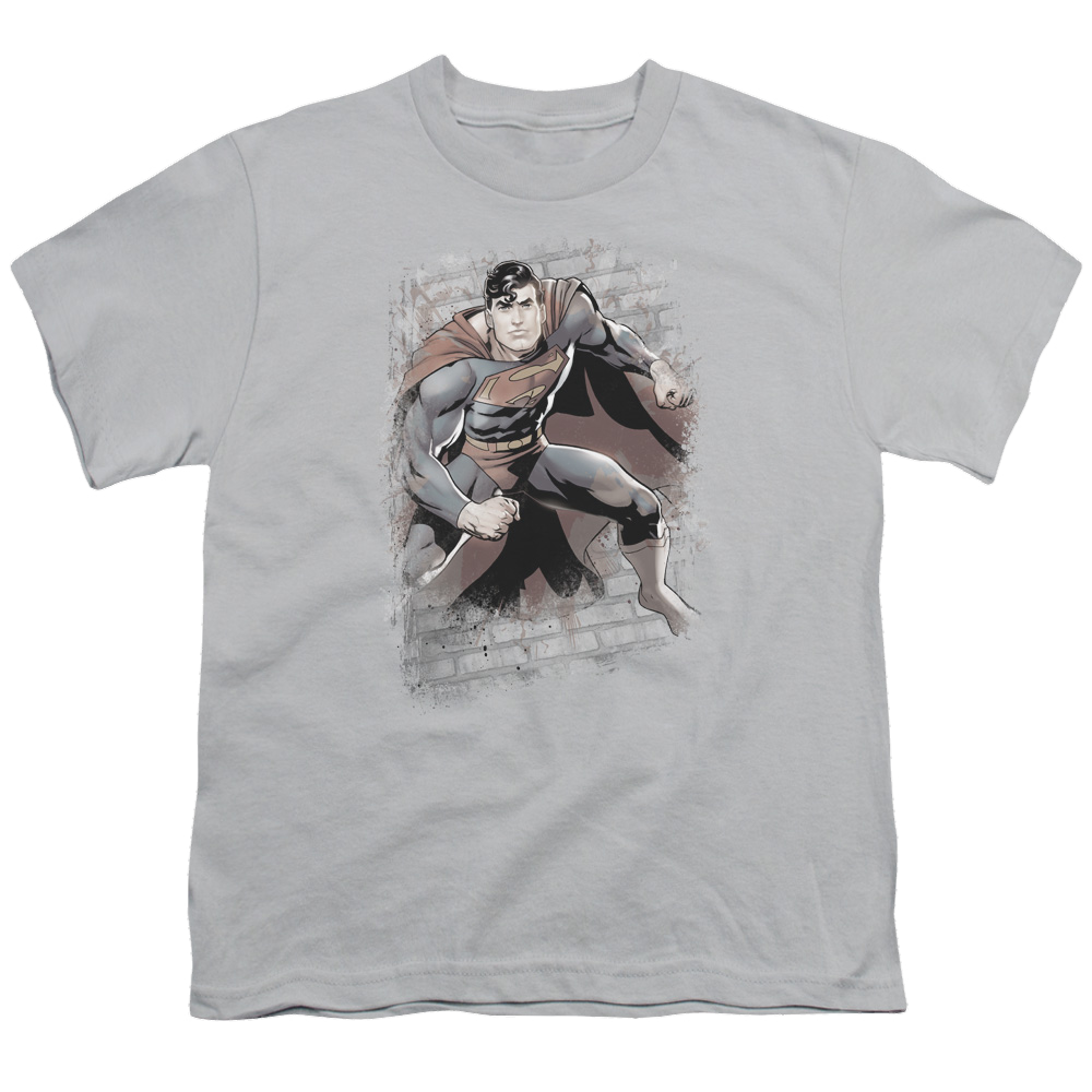 Superman Superman Bricks - Youth T-Shirt Youth T-Shirt (Ages 8-12) Superman   