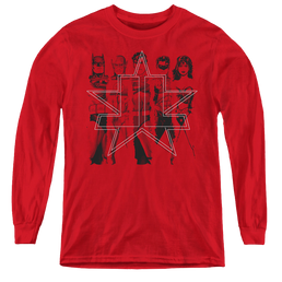 Justice League Five Stars - Youth Long Sleeve T-Shirt Youth Long Sleeve T-Shirt Justice League   