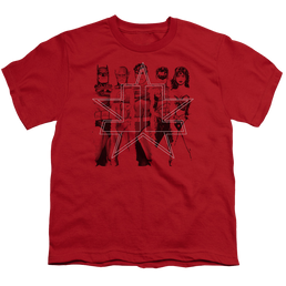 Justice League Five Stars - Youth T-Shirt Youth T-Shirt (Ages 8-12) Justice League   