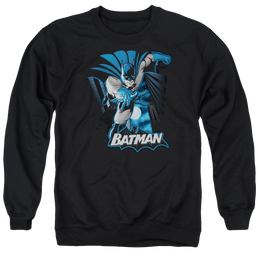 Justice League Batman Blue &amp; Gray Men's Crewneck Sweatshirt Men's Crewneck Sweatshirt Batman   