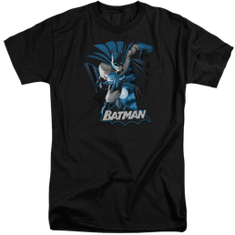 Justice League Batman Blue & Gray Men's Tall Fit T-Shirt Men's Tall Fit T-Shirt Batman   