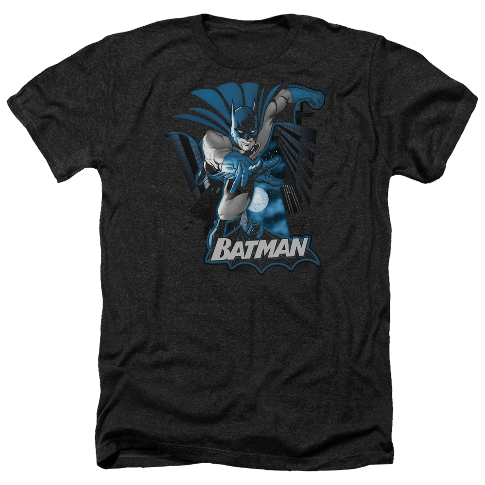 Justice League Batman Blue & Gray Men's Heather T-Shirt Men's Heather T-Shirt Batman   