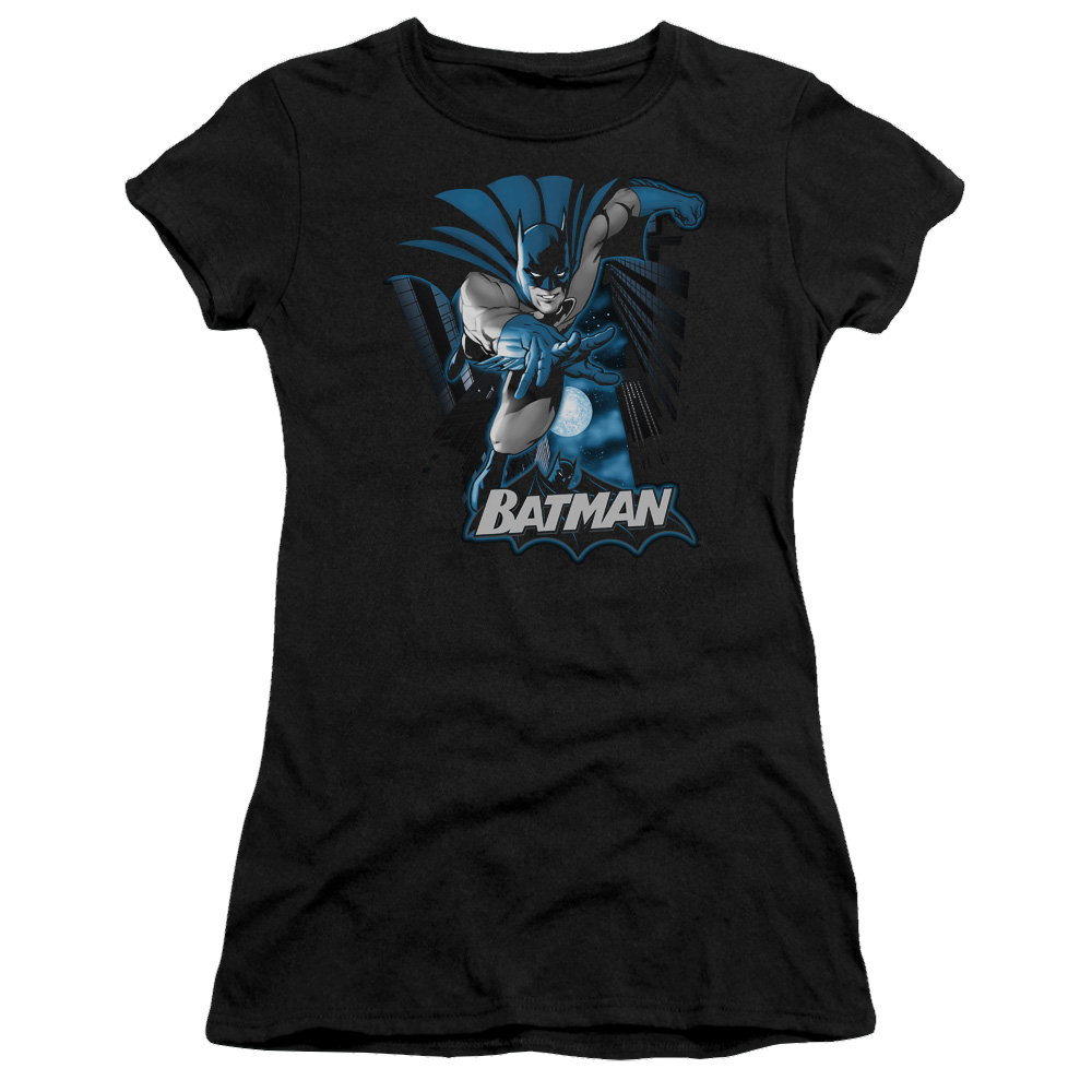 Justice League Batman Blue & Gray Juniors T-Shirt Juniors T-Shirt Batman   