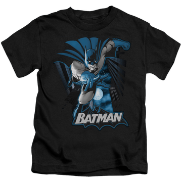 DC Batman Batman Blue & Gray - Kid's T-Shirt Kid's T-Shirt (Ages 4-7) Batman   