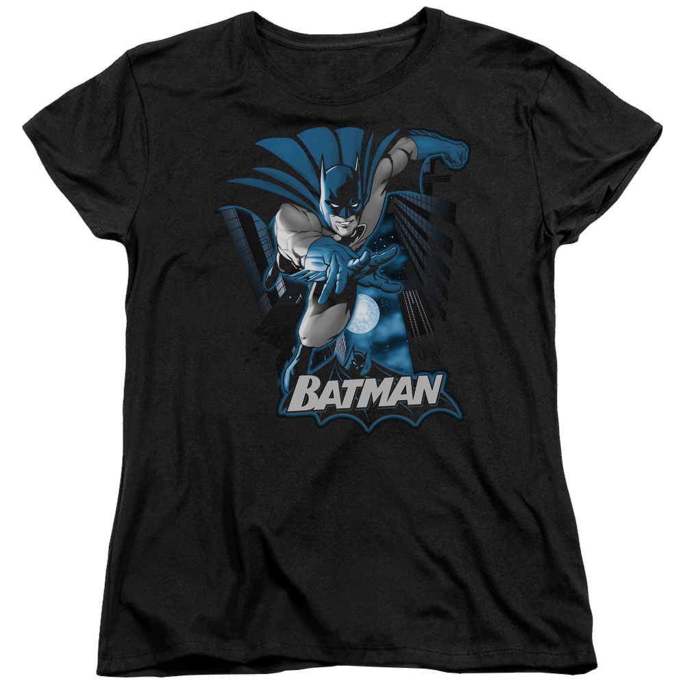 Justice League Batman Blue & Gray Women's T-Shirt Women's T-Shirt Batman   