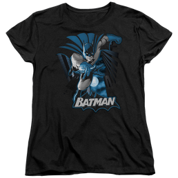 Justice League Batman Blue & Gray Women's T-Shirt Women's T-Shirt Batman   