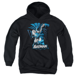 DC Batman Batman Blue & Gray - Youth Hoodie Youth Hoodie (Ages 8-12) Batman   