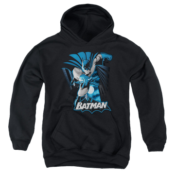 DC Batman Batman Blue & Gray - Youth Hoodie Youth Hoodie (Ages 8-12) Batman   
