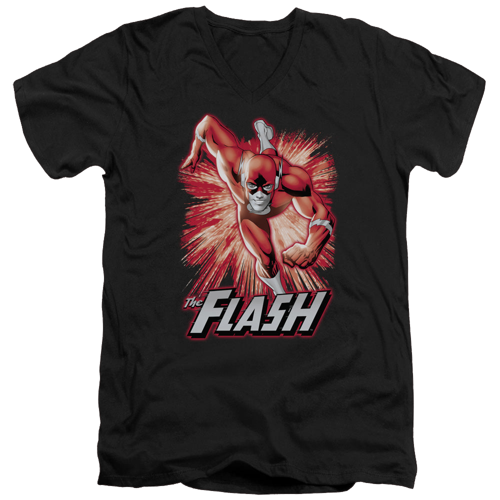 Flash, The Flash Red & Gray - Men's V-Neck T-Shirt Men's V-Neck T-Shirt The Flash   