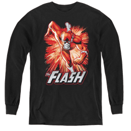 Flash, The Flash Red & Gray - Youth Long Sleeve T-Shirt Youth Long Sleeve T-Shirt The Flash   