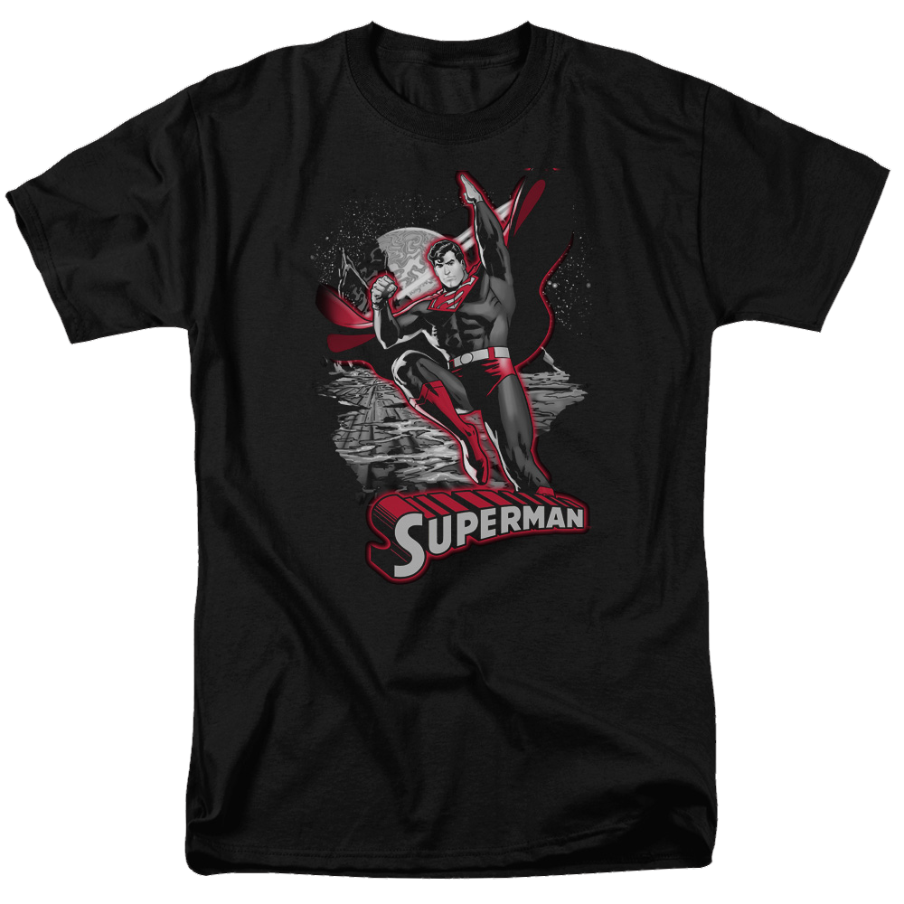 Justice League Superman Red & Gray Men's Regular Fit T-Shirt Men's Regular Fit T-Shirt Superman   
