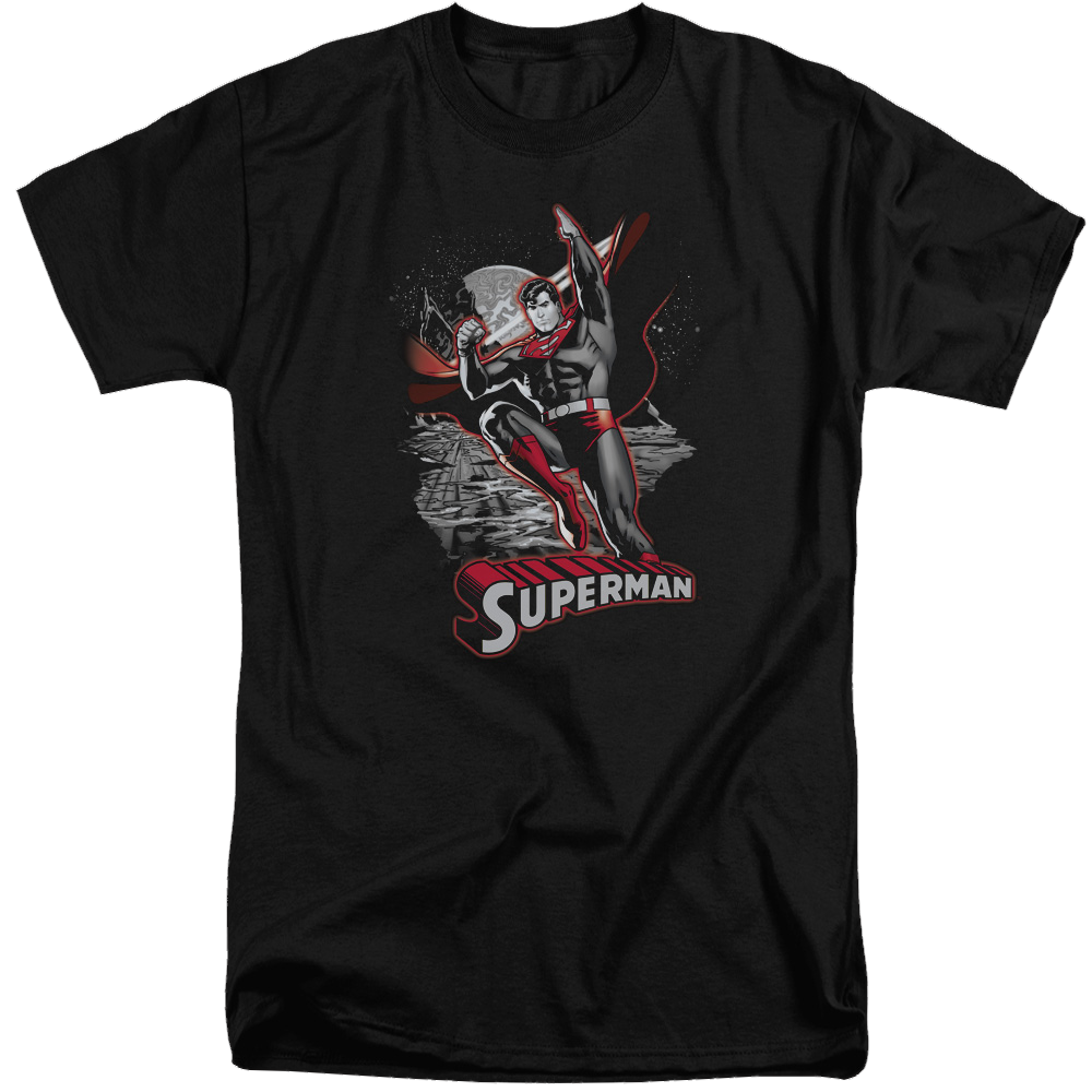 Justice League Superman Red & Gray Men's Tall Fit T-Shirt Men's Tall Fit T-Shirt Superman   