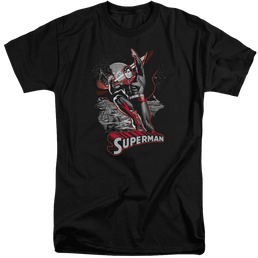 Justice League Superman Red & Gray Men's Tall Fit T-Shirt Men's Tall Fit T-Shirt Superman   