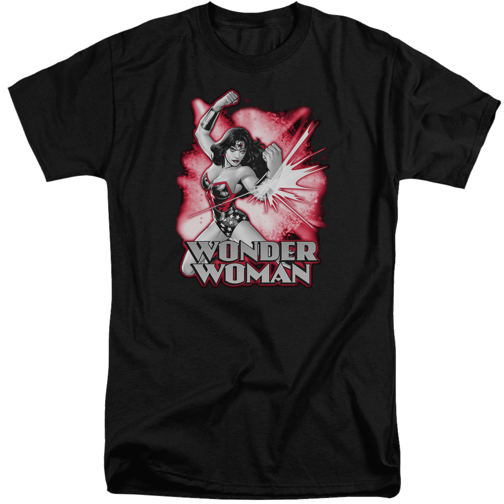 Justice League Wonder Woman Red & Gray Men's Tall Fit T-Shirt Men's Tall Fit T-Shirt Wonder Woman   