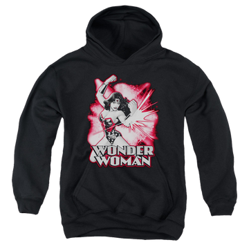 Wonder Woman Wonder Woman Red & Gray - Youth Hoodie Youth Hoodie (Ages 8-12) Wonder Woman   