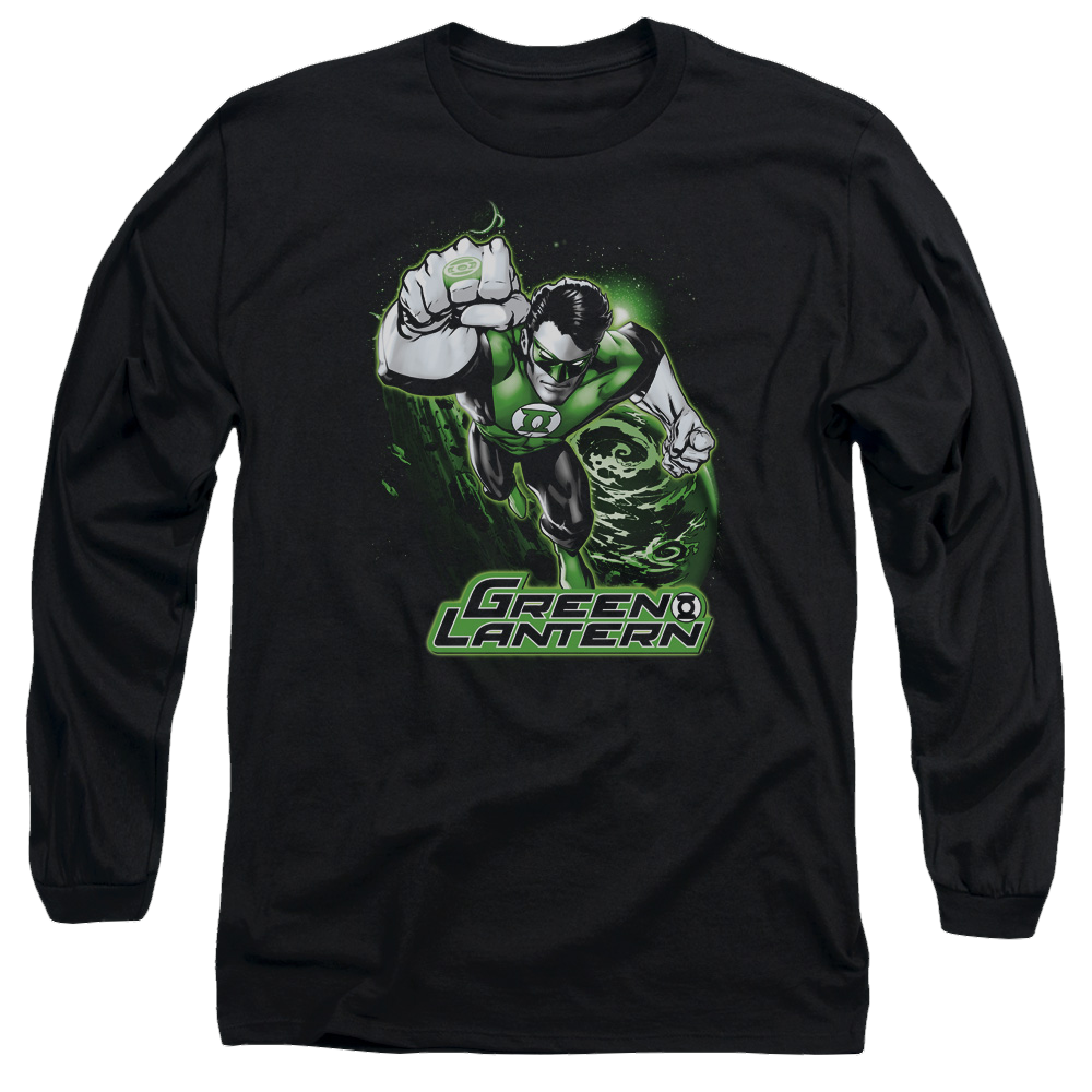 Green Lantern Green Lantern Green & Gray - Men's Long Sleeve T-Shirt Men's Long Sleeve T-Shirt Green Lantern   