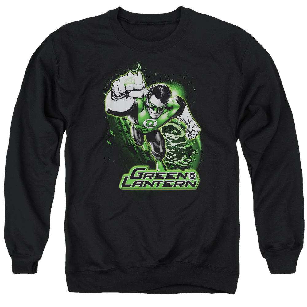 Green Lantern Green Lantern Green & Gray - Men's Crewneck Sweatshirt Men's Crewneck Sweatshirt Green Lantern   