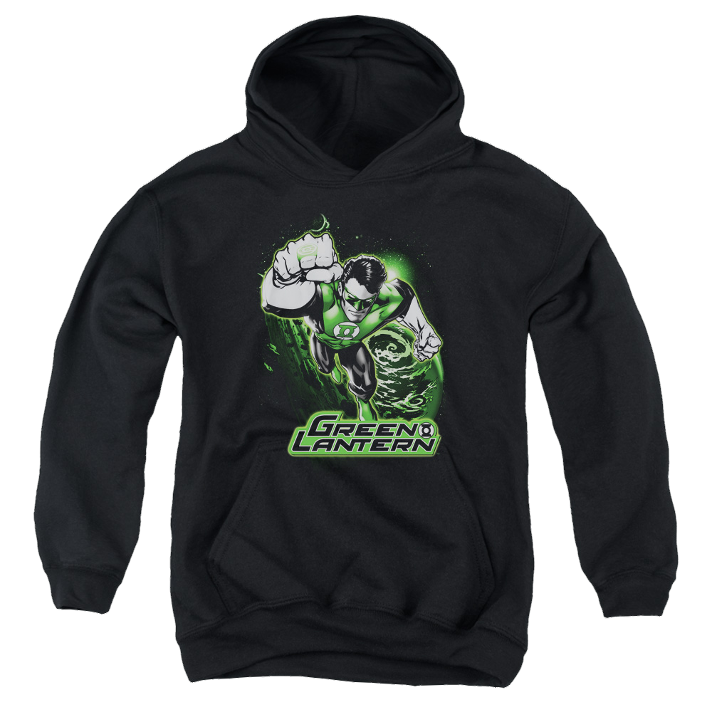 Green Lantern Green Lantern Green & Gray - Youth Hoodie Youth Hoodie (Ages 8-12) Green Lantern   