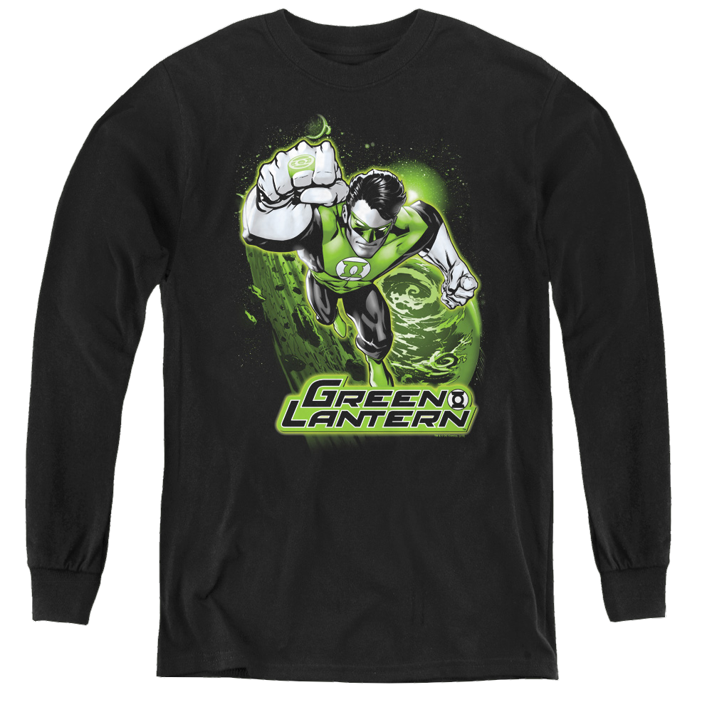 Green Lantern Green Lantern Green & Gray - Youth Long Sleeve T-Shirt Youth Long Sleeve T-Shirt Green Lantern   