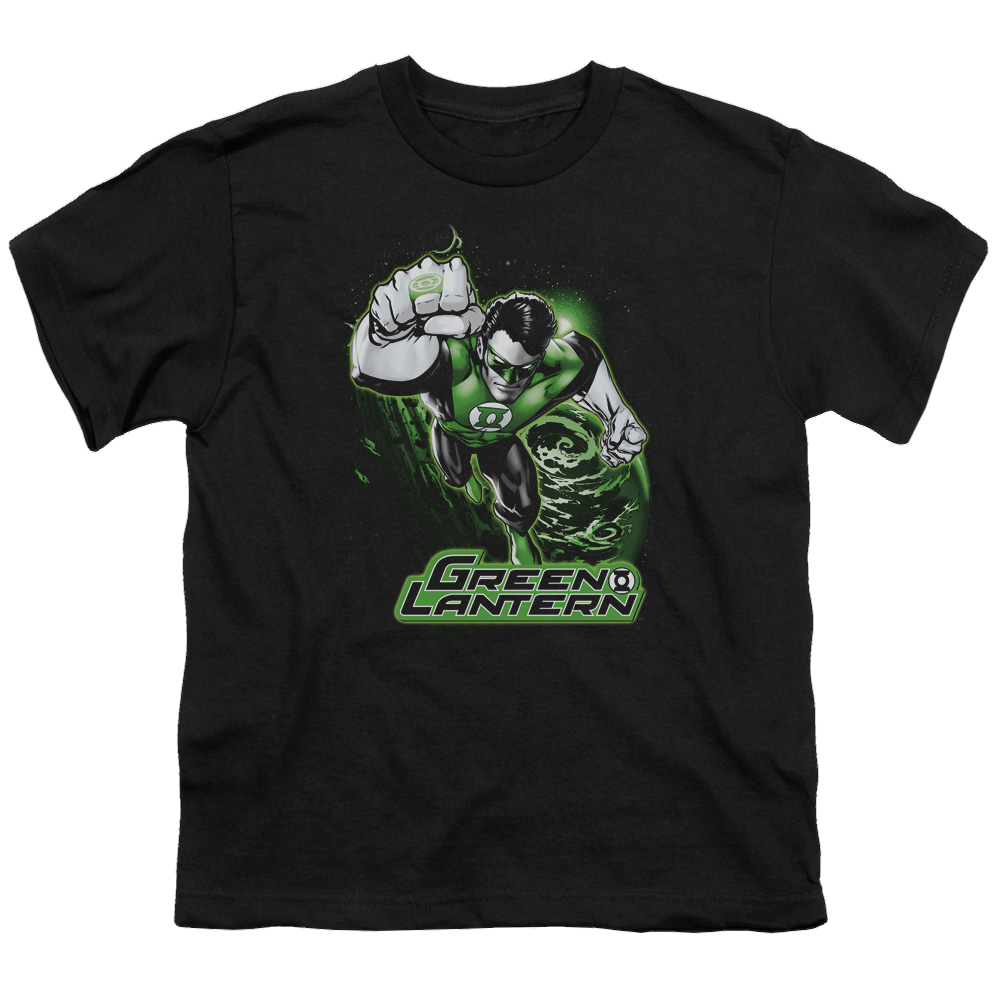 Green Lantern Green Lantern Green & Gray - Youth T-Shirt Youth T-Shirt (Ages 8-12) Green Lantern   