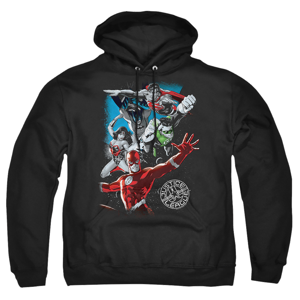 Justice League Galactic Attack Pullover Hoodie Pullover Hoodie Justice League   