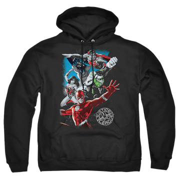 Justice League Galactic Attack Pullover Hoodie Pullover Hoodie Justice League   