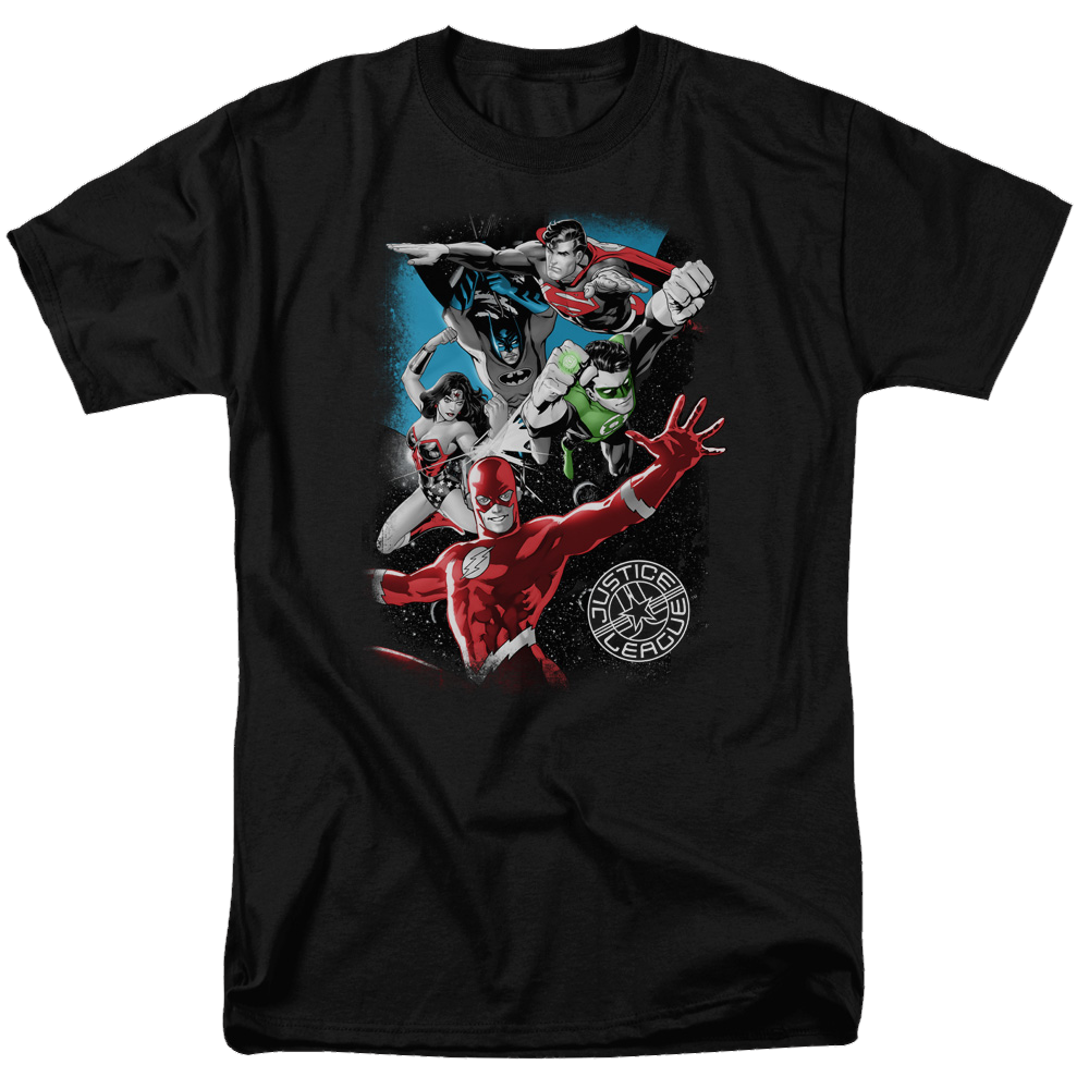 Justice League Galactic Attack Men's Regular Fit T-Shirt Men's Regular Fit T-Shirt Justice League   