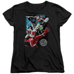 Justice League Galactic Attack Women's T-Shirt Women's T-Shirt Justice League   