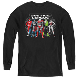 Justice League The Big Five - Youth Long Sleeve T-Shirt Youth Long Sleeve T-Shirt Justice League   