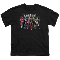 Justice League The Big Five - Youth T-Shirt Youth T-Shirt (Ages 8-12) Justice League   