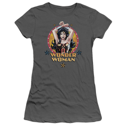 Justice League Powerful Woman Juniors T-Shirt Juniors T-Shirt Wonder Woman   