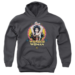 Wonder Woman Powerful Woman - Youth Hoodie Youth Hoodie (Ages 8-12) Wonder Woman   