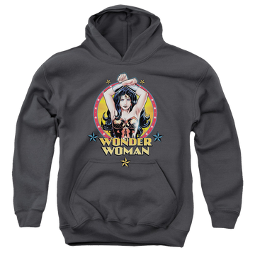 Wonder Woman Powerful Woman - Youth Hoodie Youth Hoodie (Ages 8-12) Wonder Woman   