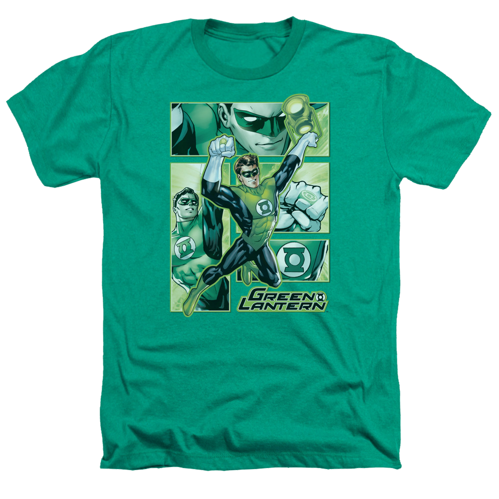 Green Lantern Green Lantern Panels - Men's Heather T-Shirt Men's Heather T-Shirt Green Lantern   