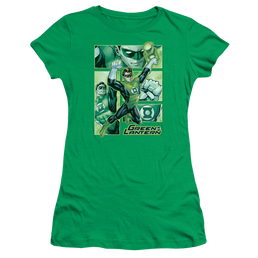 Green Lantern Green Lantern Panels - Juniors T-Shirt Juniors T-Shirt Green Lantern   