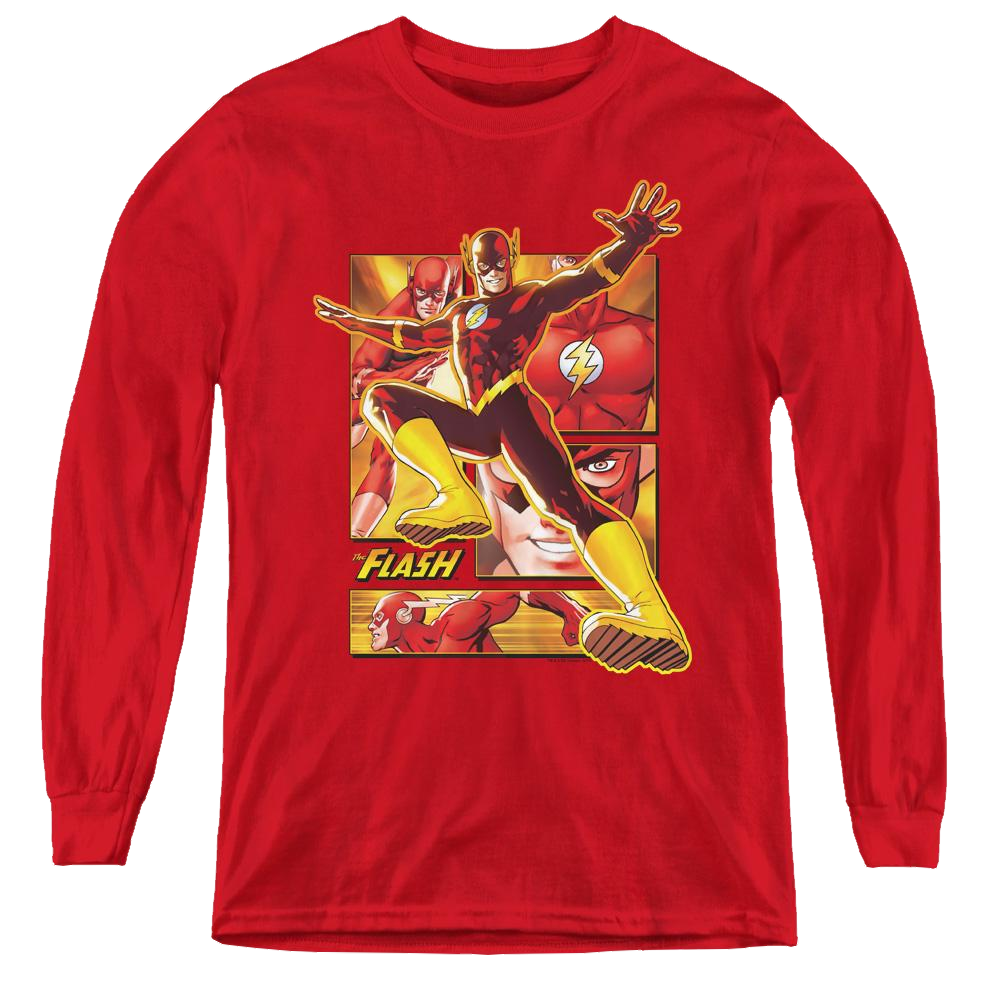 Flash, The Flash - Youth Long Sleeve T-Shirt Youth Long Sleeve T-Shirt The Flash   