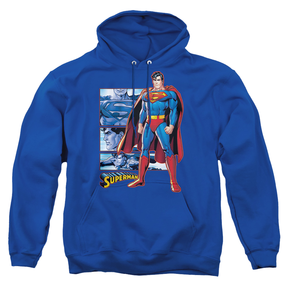 Justice League Superman Panels Pullover Hoodie Pullover Hoodie Superman   
