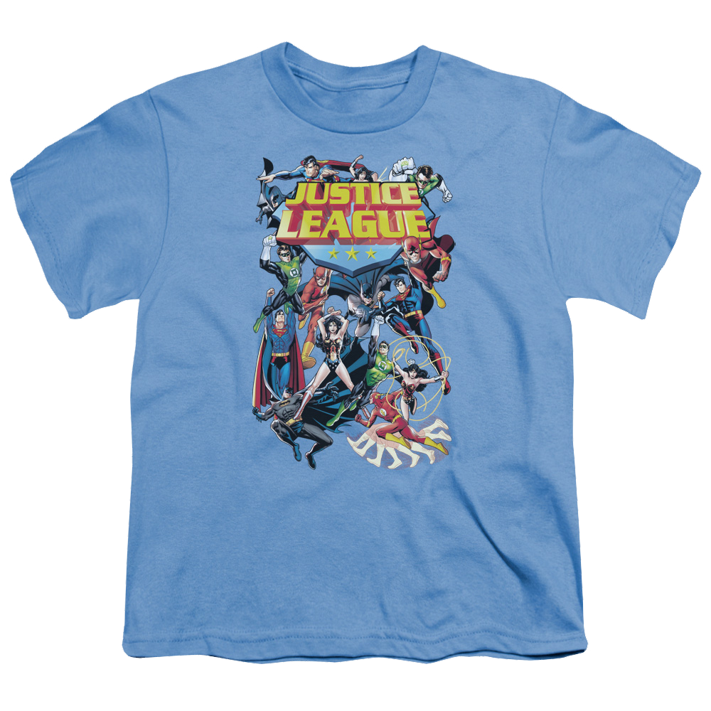 Justice League League A Plenty - Youth T-Shirt Youth T-Shirt (Ages 8-12) Justice League   