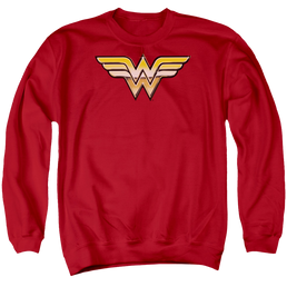 Justice League Golden Men's Crewneck Sweatshirt Men's Crewneck Sweatshirt Wonder Woman   