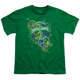 Justice League Peace League - Youth T-Shirt Youth T-Shirt (Ages 8-12) Justice League   