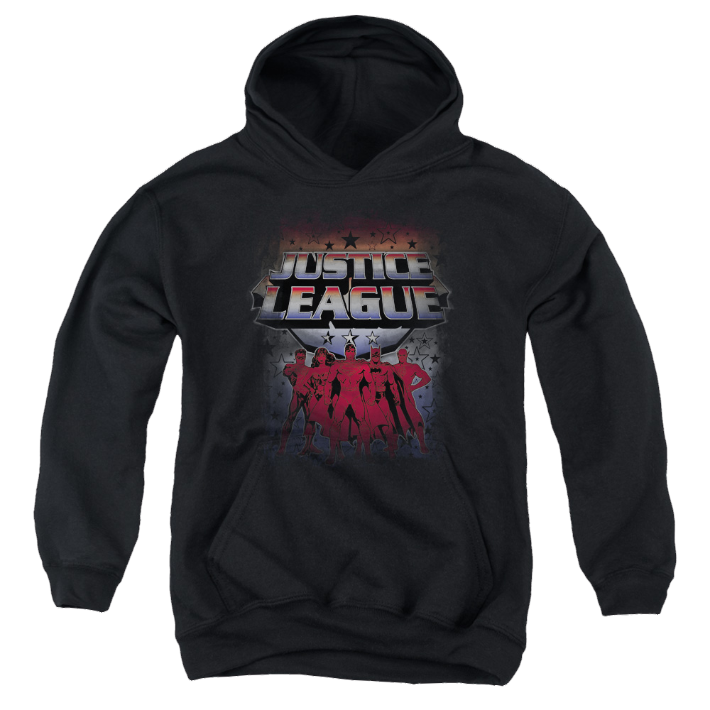 Justice League Star League - Youth Hoodie Youth Hoodie (Ages 8-12) Justice League   