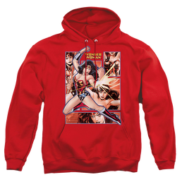 Justice League Wonder Woman Panels Pullover Hoodie Pullover Hoodie Wonder Woman   