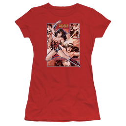 Justice League Wonder Woman Panels Juniors T-Shirt Juniors T-Shirt Wonder Woman   