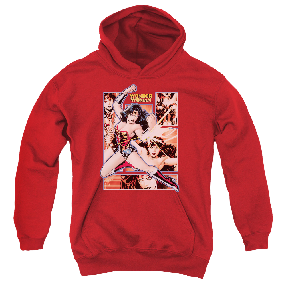 Wonder Woman Wonder Woman Panels - Youth Hoodie Youth Hoodie (Ages 8-12) Wonder Woman   