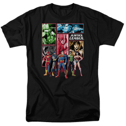 Justice League Justice League Panels Men's Regular Fit T-Shirt Men's Regular Fit T-Shirt Justice League   