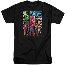Justice League Justice League Panels Men's Tall Fit T-Shirt Men's Tall Fit T-Shirt Justice League   