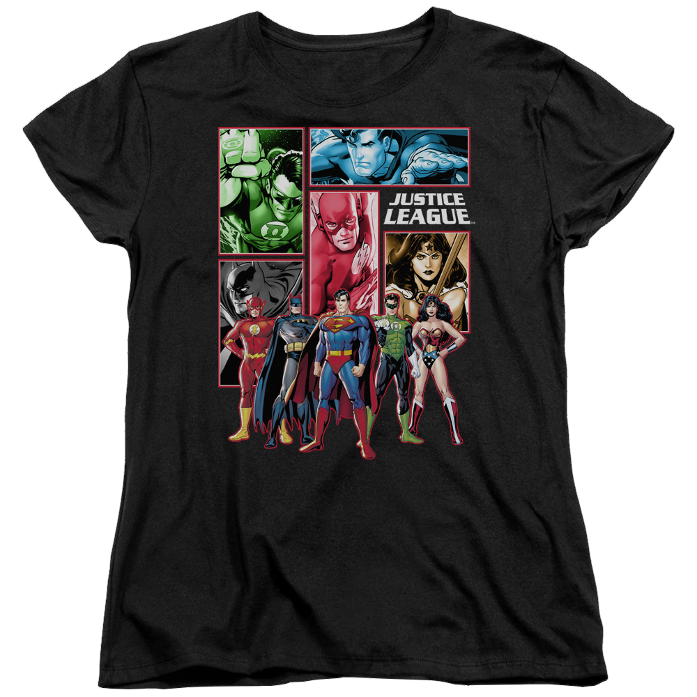 Justice League Justice League Panels Women's T-Shirt Women's T-Shirt Justice League   
