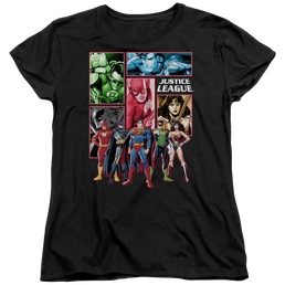 Justice League Justice League Panels Women's T-Shirt Women's T-Shirt Justice League   