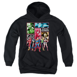 Justice League Justice League Panels - Youth Hoodie Youth Hoodie (Ages 8-12) Justice League   