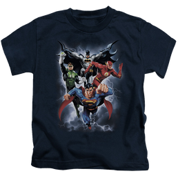 Justice League The Coming Storm - Kid's T-Shirt Kid's T-Shirt (Ages 4-7) Justice League   